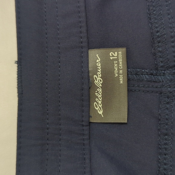 Eddie Bauer Tech Capri Pants, Color Blue Size 12 - Picture 9 of 16